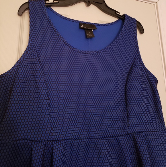 Lane Bryant Skater Dress With Mesh Overlay - Picture 4 of 5